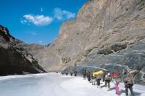 Chadar, sur le fleuve gel�