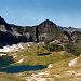 Lac de Barroude et sommets alentours.