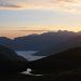 Depuis le lac des Esp�ci�res au petit matin