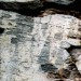 Marques sur les rochers