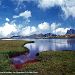 Pic du Midi d'Ossau derri�re le lac d'Anayette.