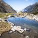 Vue sur la vall�e depuis le bord du lac d'Estom