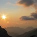 Coucher de soleil sur la terrasse du C arrozzu