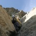 Pe�o Lansalot dans une des chemin�es du Pic d'Ossau