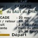 Randonn�e � la Cascade du Saut du Chien: panneau de d�part