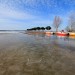 Lac d'Hourtin en partie gel�