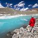 Superbe paysage au lac du Glacier d'Arsine