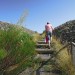 Randonneur sur l'Aubrac, en randonn�e p�destre