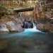 Cascade et pont sur la route du Pont d'Espagne
