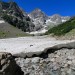 Passage d'un n�v� lors de la mont�e au refuge des Bans