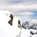 Depuis l'Aiguille du Midi sur le tunnel de neige