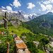 Vue sur le massif de La Meije depuis La Grave