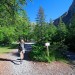 D�part de la randonn�e pour le refuge du Glacier Blanc