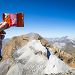 Mulebar devant le Taillon, au sommet du Casque du Marbor�, dans les Pyr�n�es