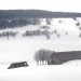 Un buron sous la neige d'Aubrac