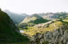 Lac et Pic Paradis, sommets du cirque d'An�ou, Parc National, B�arn, depuis le lac Bersau