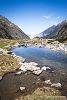 Vue sur la vall�e depuis le bord du lac d'Estom