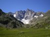 La face nord du Vignemale depuis le refuge des Oulettes