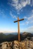 Croix au sommet du Chamant Som