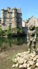 Espalion, scaphandrier et vieux palais sur le Lot
