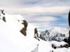 Depuis l'Aiguille du Midi sur le tunnel de neige