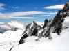 Depuis l'Aiguille du Midi sur les massifs