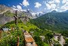 Vue sur le massif de La Meije depuis La Grave
