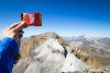 Mulebar devant le Taillon, au sommet du Casque du Marbor�, dans les Pyr�n�es