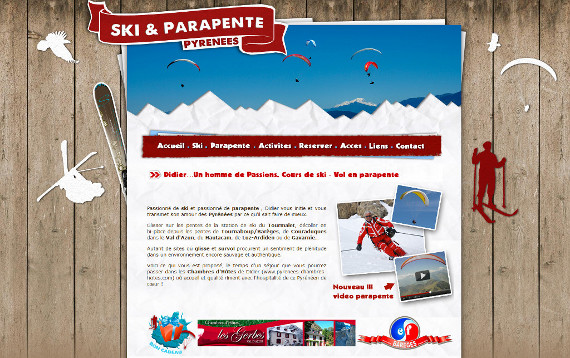 Didier Theil - Ski et parapente dans les Pyr�n�es
