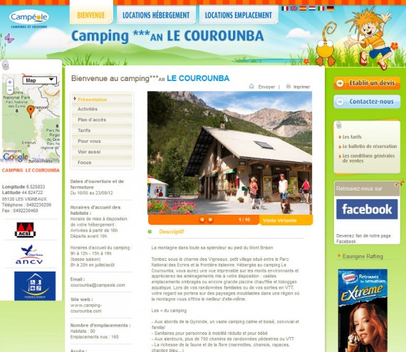 Camping Camp�ole Le Courounba