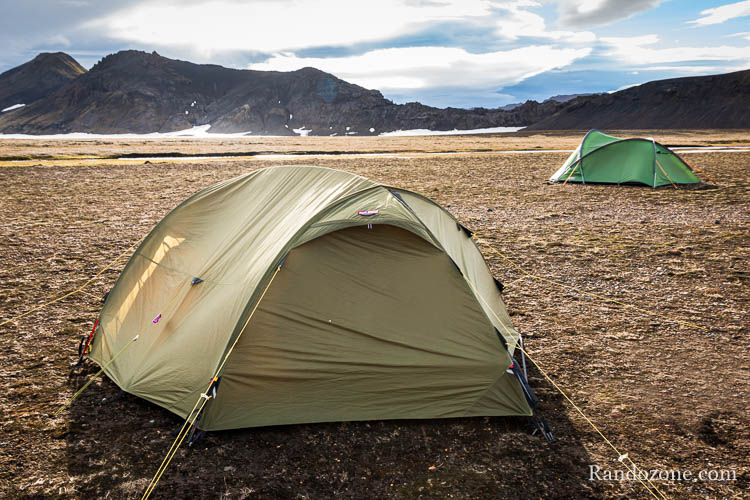 Tente de bivouac en Islande