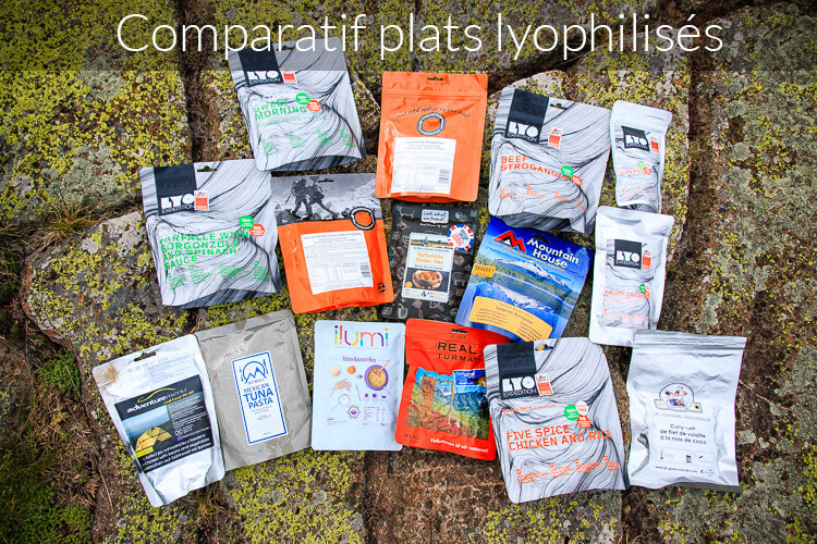 Tous les plats lyphilisés en test