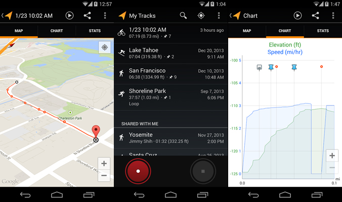 Application Mes Parcours pour vos randonn�es