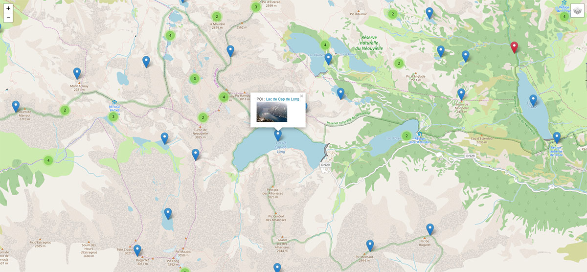 Carte de randonnées Randozone La carte Randoozne
