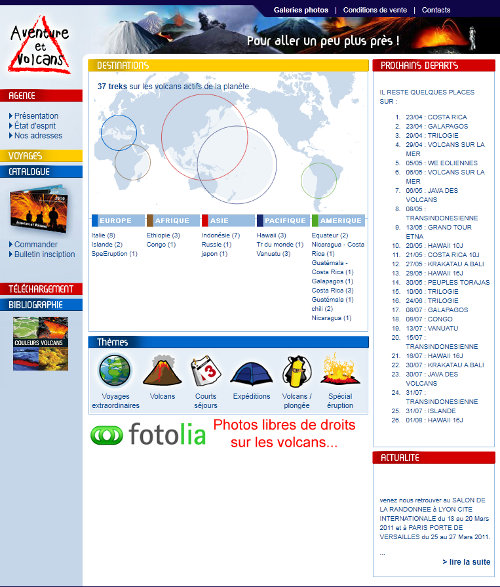 Aventures et volcans