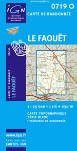 Carte IGN Top 25 n0719 OT