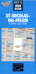 Carte IGN Top 25 n0817 OT