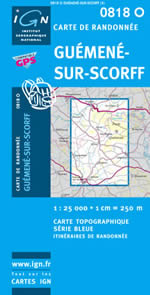 Carte IGN Top 25 n0818 OT