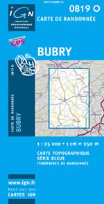 Carte IGN Top 25 n0819 OT