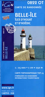 Carte IGN Top 25 n0822 OT