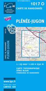 Carte IGN Top 25 n1017 OT