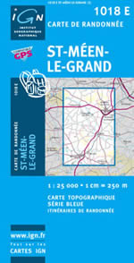 Carte IGN Top 25 n1018 ET