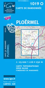 Carte IGN Top 25 n1019 OT
