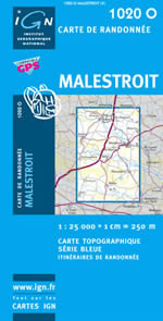 Carte IGN Top 25 n1020 OT