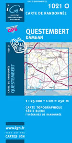 Carte IGN Top 25 n1021 OT