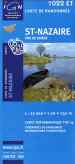 Carte IGN Top 25 n1022 ET