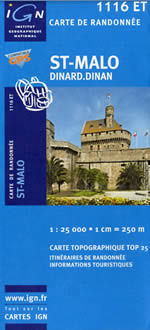 Carte IGN Top 25 n1116 ET