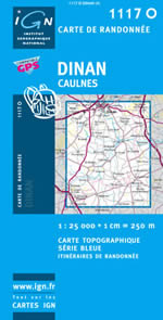 Carte IGN Top 25 n1117 OT