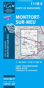 Carte IGN Top 25 n1118 ET