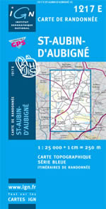Carte IGN Top 25 n1217 ET